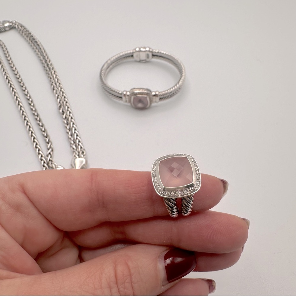 Vintage David Yurman rose quartz set! - Picture 7 of 10